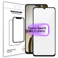 BeCover Скло захисне BeCover Tecno Spark Go 3 (KN3) Black (715166)