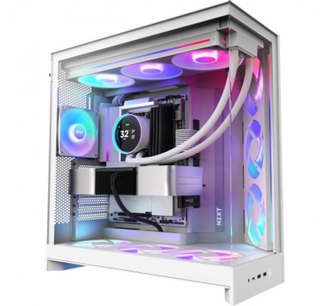 Корпус для ПК NZXT H9 Flow RGB Dual-Chamber White (CM-H92FW-R1)