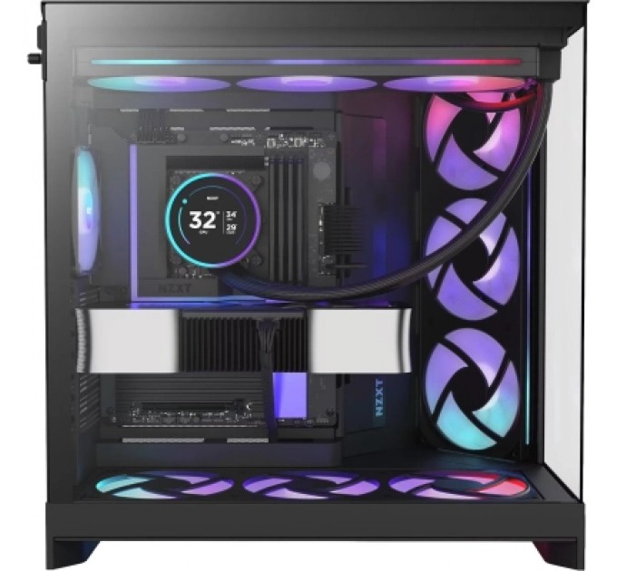 Корпус для ПК NZXT H9 Flow RGB Dual-Chamberl Black (CM-H92FB-P1)