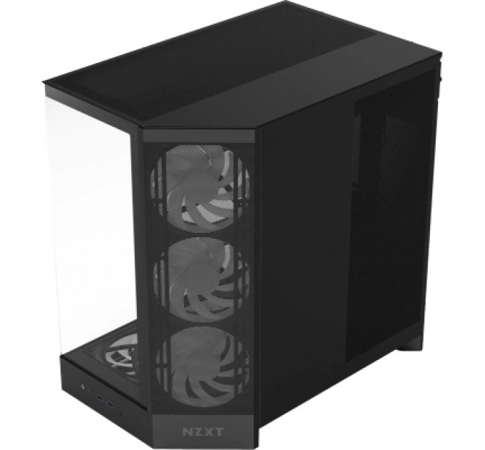 Корпус для ПК NZXT H9 Flow RGB Dual-Chamberl Black (CM-H92FB-P1)