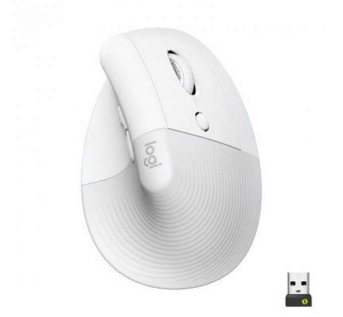 Мишка Logitech Lift Vertical Ergonomic Wireless/Bluetooth White (910-006475)