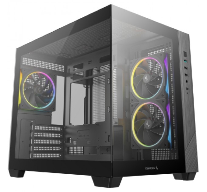 Корпус для ПК Deepcool CG330 3F Black (R-CG330-BKNGM3-G)
