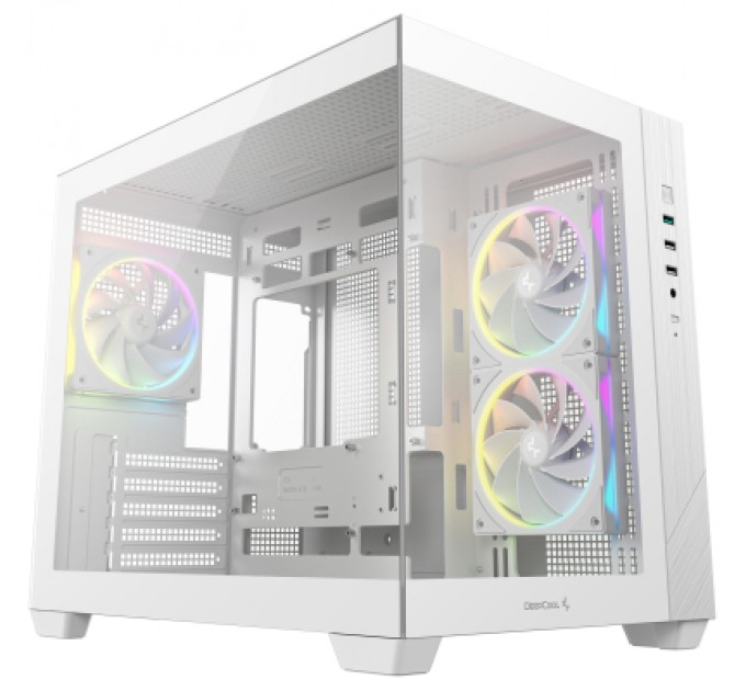Корпус для ПК Deepcool CG330 3F White (R-CG330-WHNGM3-G)
