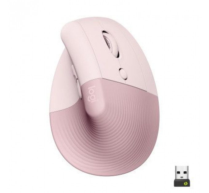 Мишка Logitech Lift Vertical Ergonomic Wireless/Bluetooth Rose (910-006478)