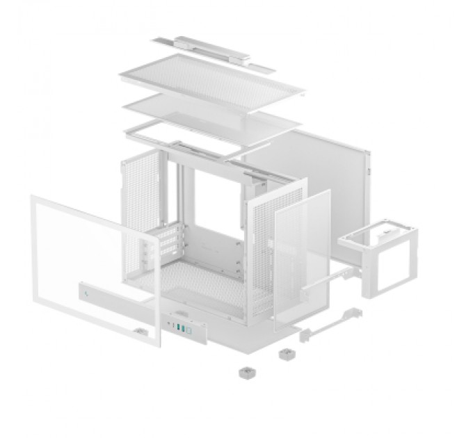 Корпус для ПК Deepcool CH160 Plus White (R-CH160-WHNGM0-G)