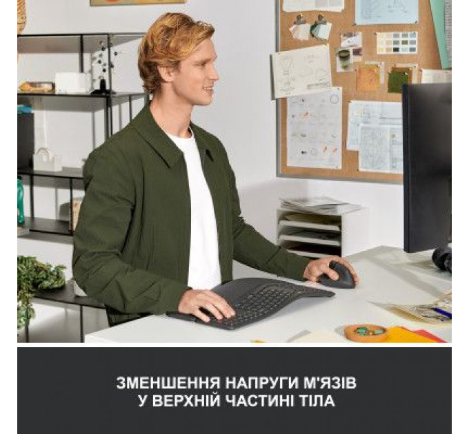 Мишка Logitech Lift Left Vertical Ergonomic Wireless/Bluetooth Graphite (910-006474)