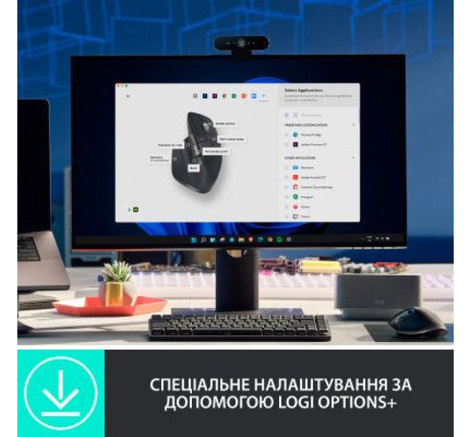 Мишка Logitech MX Master 3S Performance Wireless Mouse Bluetooth Graphite (910-006559)