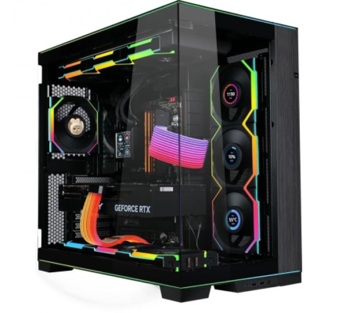 Кулер до корпусу Lian Li UNI Fan SL WIRELESS LCD 120-3, Black (G99.12SLLCD1W3B.00)