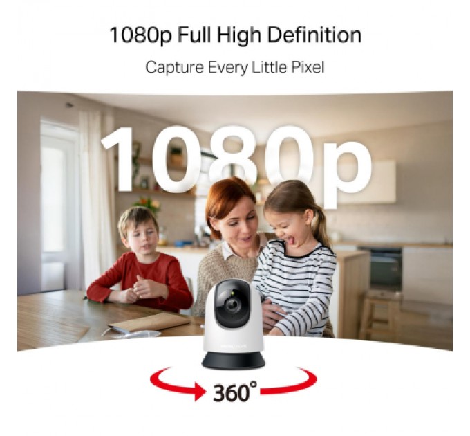 Камера відеоспостереження Mercusys IP-Камера MERCUSYS MC200 FHD N300 microSD motion detection (MC200)