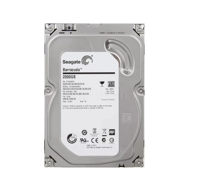 Seagate Накопичувач HDD SATA 2.0TB Seagate Barracuda 7200rpm 64MB (ST2000DM001)_Refurbished