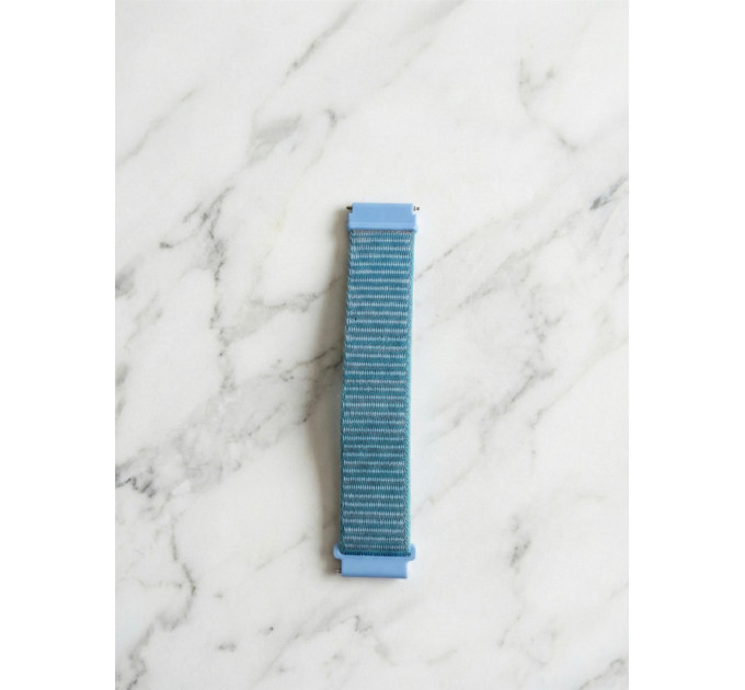 BeCover Ремінець BeCover Nylon Style для Amazfit Stratos (22mm) 1/2/2S/3/GTR 2/GTR 47mm/GTR Lite 47mm/Nexo/Pace/GTR 3 Pro/GTR 4 Aqua Blue (715005)