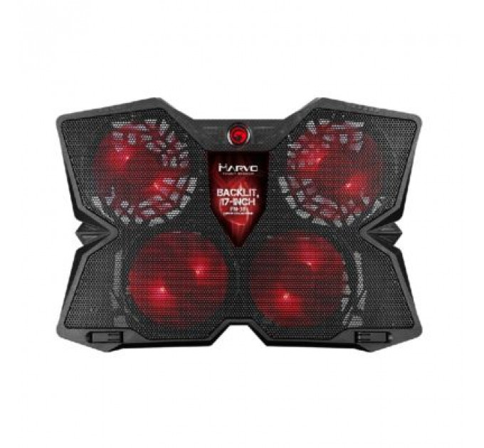 Підставка до ноутбука Marvo FN-38 17" Red-LED (10210026)
