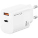 Grand-X Зарядний пристрій Grand-X 1xUSB-C + 1xUSB QC3.0 36W white (CH-360W)