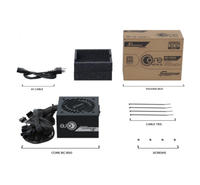 Блок живлення Seasonic 850W (CORE BC-850 ATX31)
