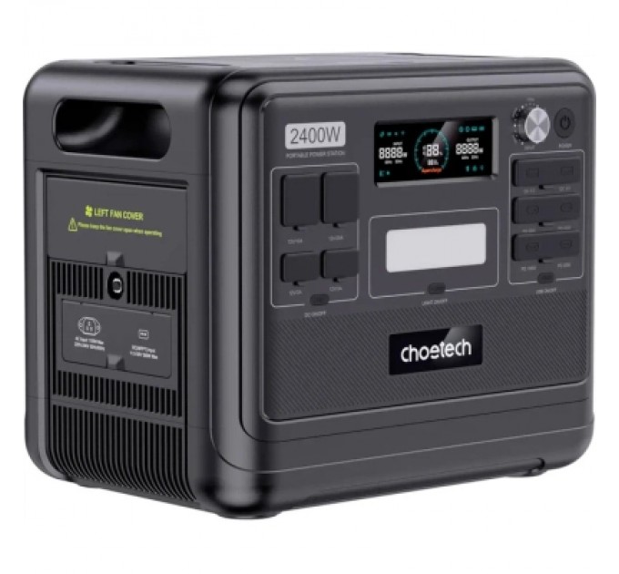 Зарядна станція Choetech BS008-BQB 2400W 2048Wh (BS008-BQB)