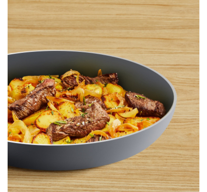 Tefal Сковорода Tefal Halo, 20 см, алюміній, сірий (C3120253)