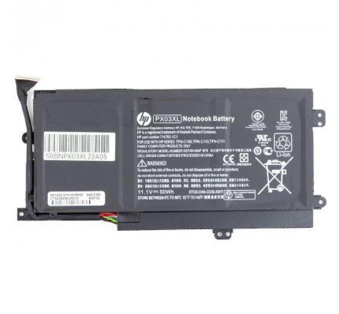 Акумулятор до ноутбука HP ENVY 14 Ultrabook (PX03XL) 11.1V 50Wh (NB461059)