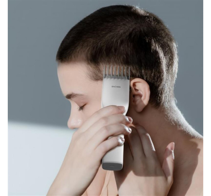 Enchen Машинка для стрижки Enchen Boost White Set + Пеньюар і ножниці