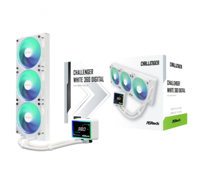 Система рідинного охолодження ASRock CHALLENGER WHITE 360 DIGITAL
