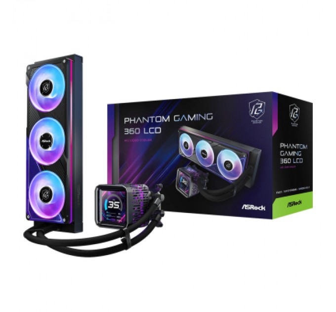 Система рідинного охолодження ASRock PHANTOM GAMING 360 LCD