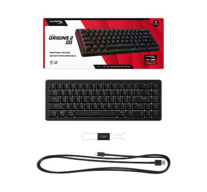 HyperX Клавіатура HyperX Origins 2 65 HX Red USB UA Black (B4QS3AA)