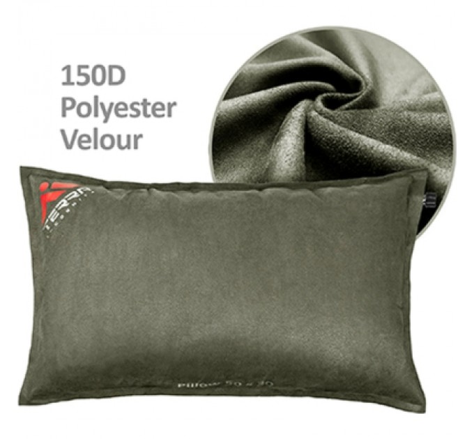 Туристична подушка Terra Incognita Pillow 50x30 сіра (4823081506973)