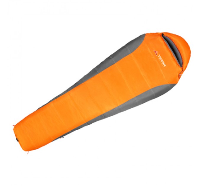 Спальний мішок Terra Incognita Siesta Regular 100 R жовтогарячий/сірий (4823081505235)