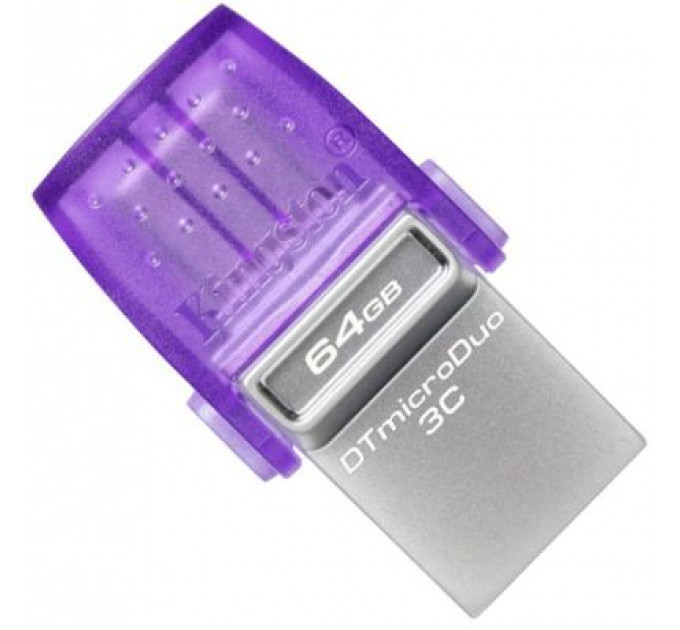 USB флеш накопичувач Kingston 64GB DataTraveler microDuo 3C USB 3.2/Type C (DTDUO3CG3/64GB)
