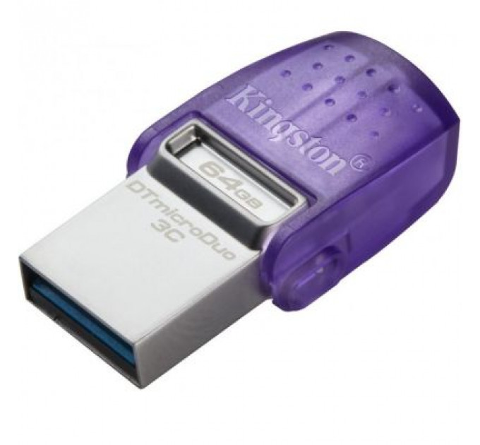 USB флеш накопичувач Kingston 64GB DataTraveler microDuo 3C USB 3.2/Type C (DTDUO3CG3/64GB)