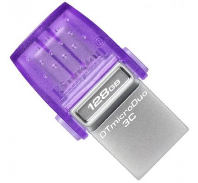 USB флеш накопичувач Kingston 128GB DataTraveler microDuo 3C USB 3.2/Type C (DTDUO3CG3/128GB)