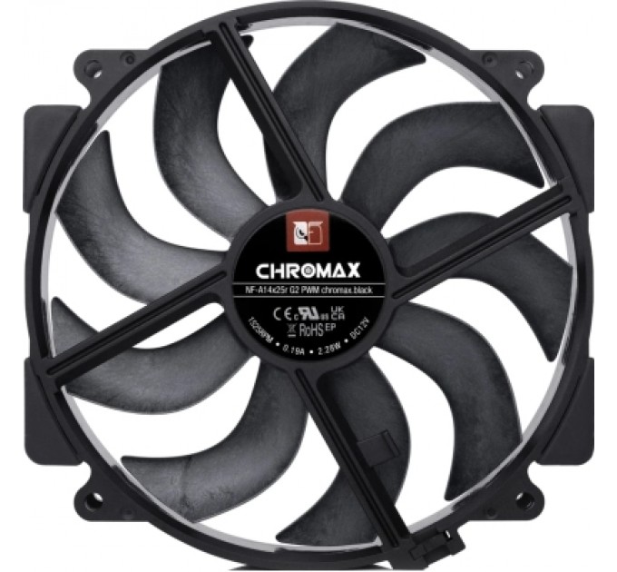 Кулер до корпусу Noctua NF-A14x25r G2 PWM CHROMAX.BLACK