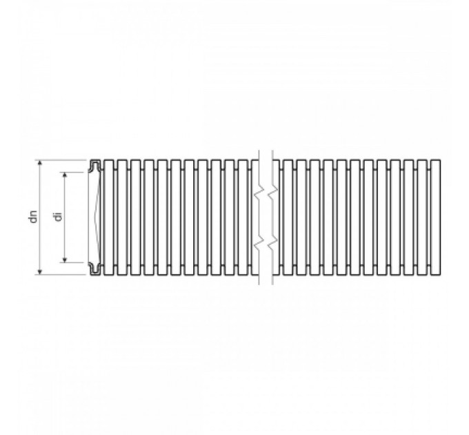 Труба гофрована з протяжкою D20/14.1 мм, PVC, УФ стійка, чорна, бухта 50м Kopos (1420D_F50D)