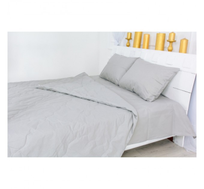 Ковдра MirSon Літня з евкаліптовим волокном №2400 Light Gray 200x220 (2200003033328)