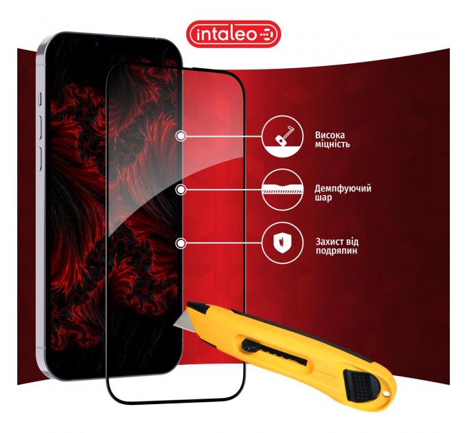 Захисне скло Intaleo Full Glue для Samsung Galaxy S25 + SM-S936 Black (1283126607905)