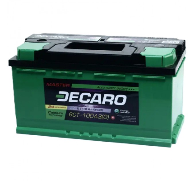 Акумулятор автомобільний DECARO 100Ah-12v MASTER (353х175х190), R, EN840 (6СТ-100 А3 (0) M)