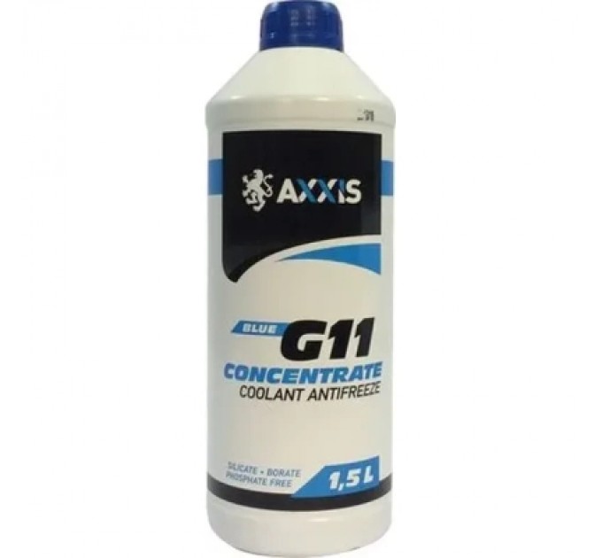 Антифриз AXXIS BLUE концентрат G11 (-80C) 1,5л (AX-2093)