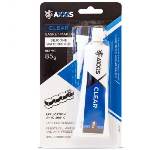 Герметик автомобільний AXXIS прокладок прозорий 85гр (VSB-007)