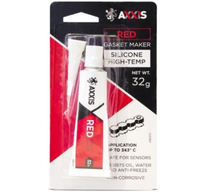 Герметик автомобільний AXXIS прокладок червоний 32гр (VSB-010)
