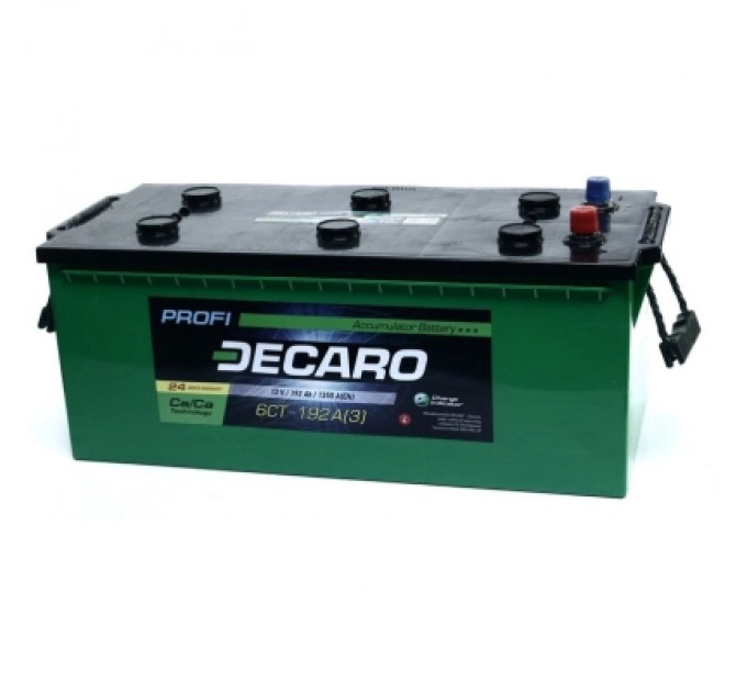 Акумулятор автомобільний DECARO 192Ah-12v PROFI L, EN1350 (6СТ-192 А3 (3) PRO)