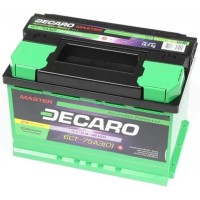Акумулятор автомобільний DECARO 75Ah-12v MASTER R, EN680 (6СТ-75 А3 (0) M)
