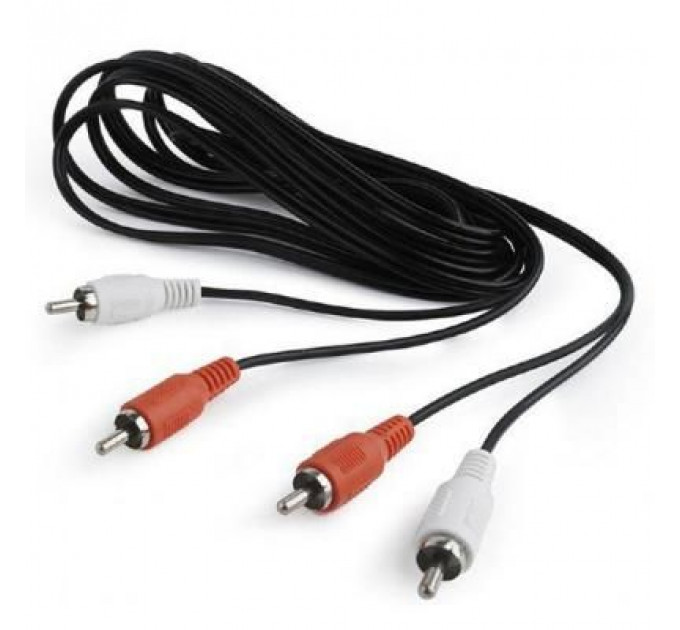 Кабель мультимедійний 2RCA to 2RCA 5.0m Cablexpert (CCA-2R2R-5M)