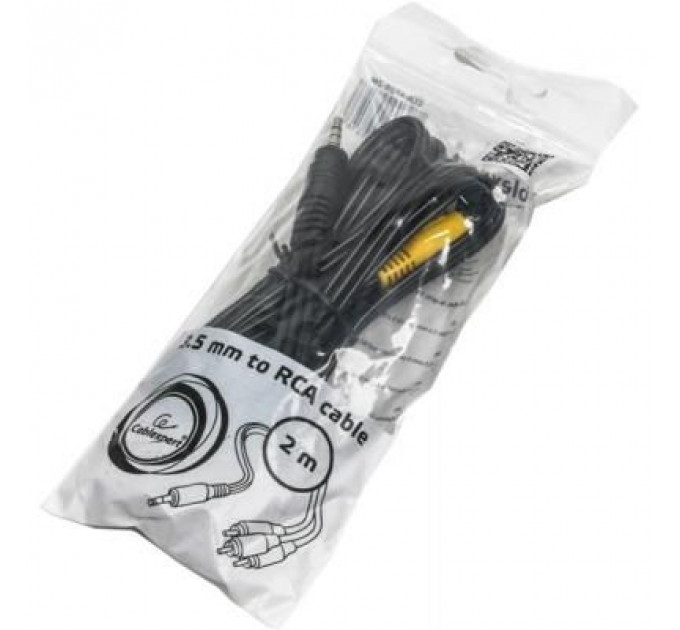 Кабель мультимедійний Jack 3.5mm male 4-pin to 3RCA 2.0m Cablexpert (CCA-4P2R-2M)