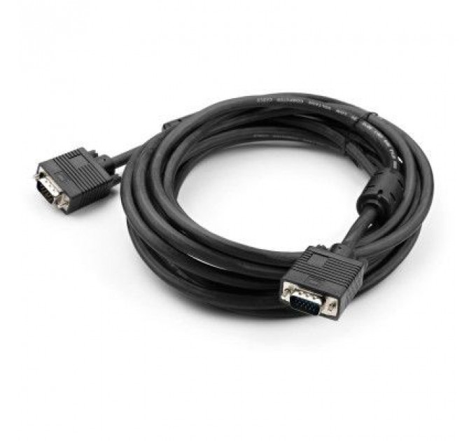 Кабель мультимедійний VGA 5 m MM ferrite Vinga (VCPDCVGAMM5MBK)