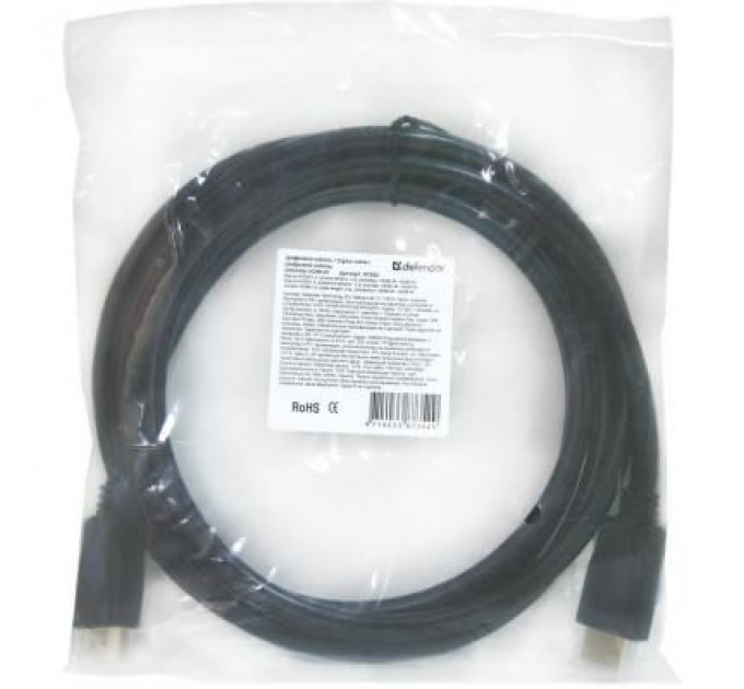 Кабель мультимедійний HDMI to HDMI 2.0m HDMI-07 v1.4 Defender (87352)