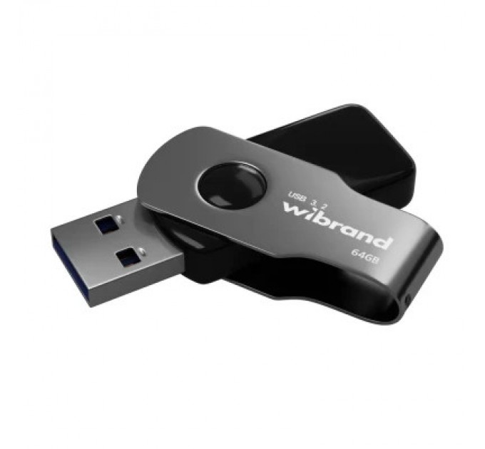 Wibrand USB флеш накопичувач Wibrand 64GB Lizard Black USB 3.2 Gen 1 (USB 3.0) (WI3.2/LI64P9B)