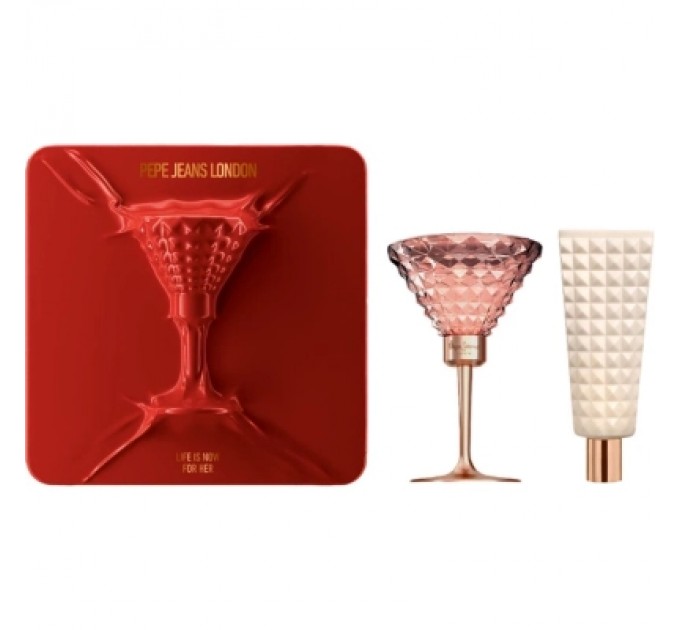Набір косметики Pepe Jeans Life Is Now For Her Gift Set Парфумована вода 80 мл + Лосьйон для тіла 100 мл (8436611104653)