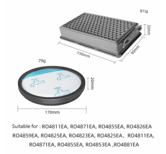 Rowenta Фільтр до пилососу Rowenta ZR780000