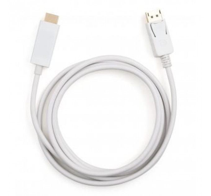 Кабель мультимедійний Display Port to HDMI 1.8m Vinga (VCPDPHDMI1.8WH)