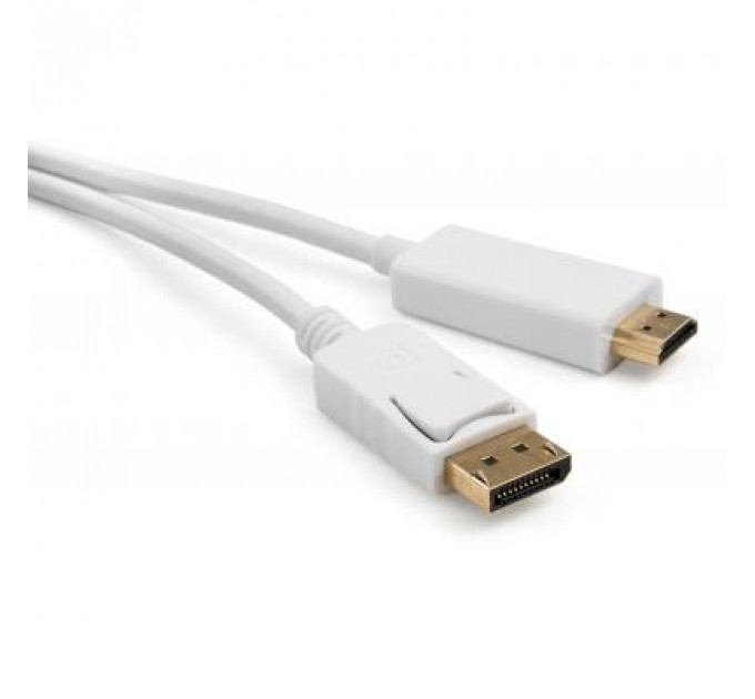 Кабель мультимедійний Display Port to HDMI 1.8m Vinga (VCPDPHDMI1.8WH)