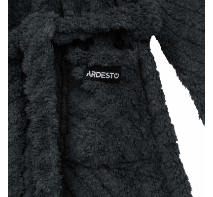 Ardesto Халат Ardesto жіночий Zigzag, розмір S/M, 100% поліестер, сірий (ART2120LGS)